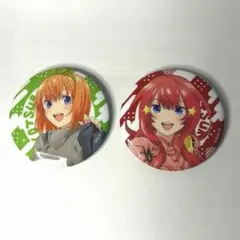 五等分の花嫁 中野四葉 中野五月 缶バッジ 2個セット