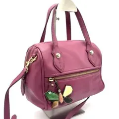 希少 COACH ポピー スタッド イースト/ウエスト サッチェル 紫 - メルカリ