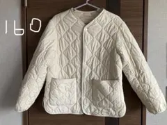 UNIQLO キルティングジャケット アイボリー　160