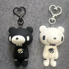 グルーミー キーホルダー 2個セット　ブラック&ホワイト