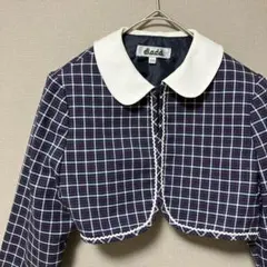 diada ボレロ(120cm)チェック柄　ラウンドカラー卒園式入学式フォーマル