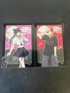 超かぐや姫! 場面写 イラストカード POPUP 帝 乃依 雷 ブラック