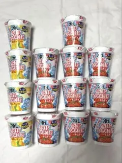 日清食品 冷やしカップヌードル 鶏塩レモン・ピリ辛キムチ 14個セットのサムネイル