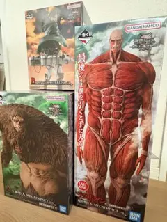 未開封】進撃の巨人 超大型巨人 獣の巨人 女型の巨人 アニ ラストワン