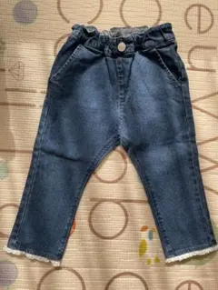 新品未使用　アプレレクール　デニムパンツ　110cm レース　フリル