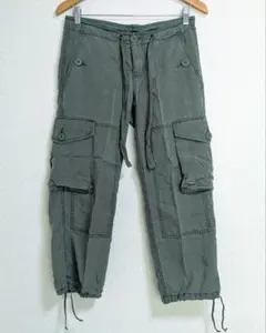 【GAP】カーゴパンツ M〜Lサイズ相当 伸縮性なし 裾ドロスト ウエスト紐