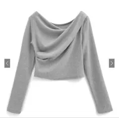 《新品タグ付き》ドレープカシュクールトップス dk1362 GRL グレイル