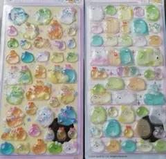 すみっコぐらしシール2枚セット　新品未使用　立体シール　硬いシール