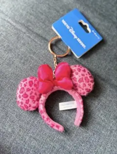 新品 ミニーぬいぐるみチャーム ヒョウ柄