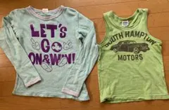 長袖Tシャツ(130cm)とタンクトップ(120cm) 2枚セット♪