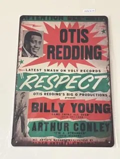 レトロ看板 Otis Redding ブリキ看板