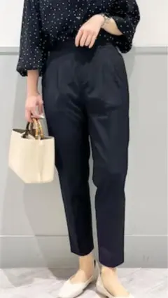 GLOBAL WORK　本田翼CMウツクシルエットパンツネイビーSサイズ