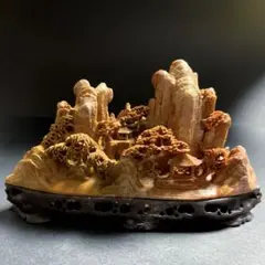 石？玉？の中国的置物　中国美術 Amazon｜玉香炉 翡翠 玉石 彫刻 香炉 唐木足付台 中国美術 軟玉 置物