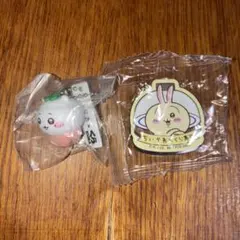 ちいかわ　くら寿司　ちいかわストラップ　うさぎ&あのこマグネットシート