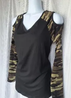 迷彩柄 ミリタリー y2k ロンT