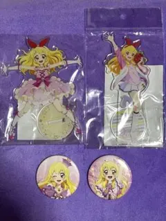 アイカツ！星宮いちご アクリルスタンド 缶バッチセット