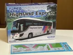 フジミ　1/32　日野セレガ　アルピコ　ハイランドバス + おまけデカールのサムネイル