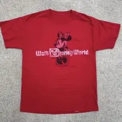 Disney World ミニーマウス Tシャツ 赤