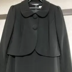 東京ソワール ラミューズ ブラックフォーマルワンピース9号 アンサンブル 日本製