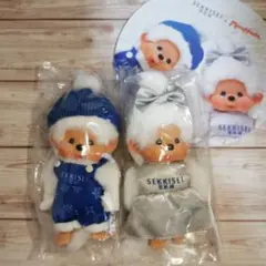 日本未売品」雪肌精 SEKKISEI ×モンチッチ キーホルダー 青 - メルカリ