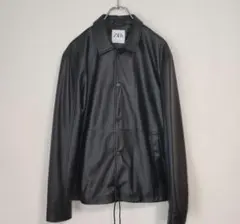 ZARA　ザラ　フェイクレザージャケット　黒　Sサイズ