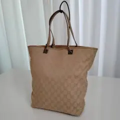 GUCCI トートバッグ ベージュ キャンバスのサムネイル