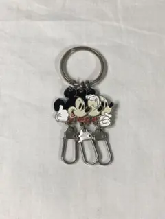 ミッキー・ミニー カラビナ付きキーホルダー　ディズニー