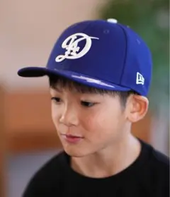 NEW ERA Youth 9FIFTYドジャース 帽子 キッズ 新品 ブルー