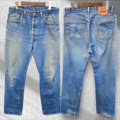 【至高の一軍】Levi's501XX 90s 米国製 刻印524 鬼ヒゲハチノス