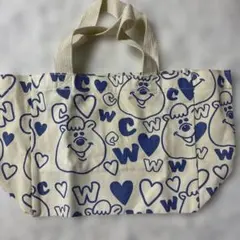 wc トートバッグ ブルー 総柄のサムネイル