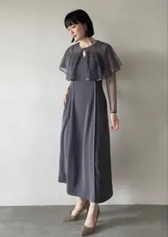 LADYケープボレロキャミドレス