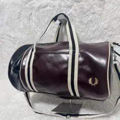 FRED PERRY フレッドペリー　バレルバッグ　ボストンバッグ　ドラムバッグ