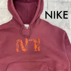 NIKE スウェット パーカー プルオーバー Y2K 00s ビッグロゴ L