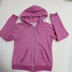 ユニクロ　フルジップ パーカー　ピンク　レディースS