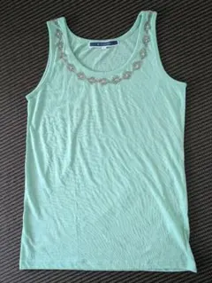 THE EMPORIUM ミントグリーン ノースリーブ M