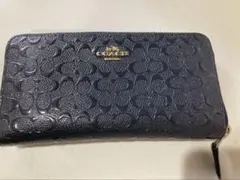 COACH エンボス 長財布 シグネチャー ジャンク品