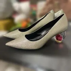 シルバー パンプス パーティー 結婚式のサムネイル