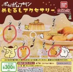 ポムポムプリン めじるしアクセサリー ガチャガチャ 新品未使用 3点セット