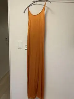 オレンジ キャミワンピース ロング丈のサムネイル
