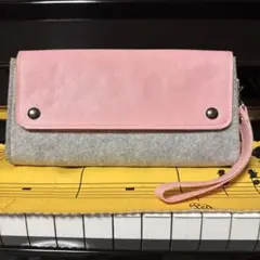 Nintendo Switch Liteゲーム収納ケース ピンク×グレー