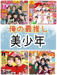 月刊TVガイド 2月号 美少年 切り抜き テレビ