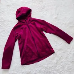 【ユニクロ】フリース ジップパーカー ピンク (M) レディース 長袖