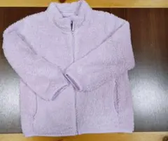 110　キッズ　ユニクロ　フリースジャケット　ファーリーフリース