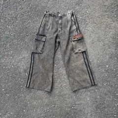00s buggy wide denim cargo pants sidelin