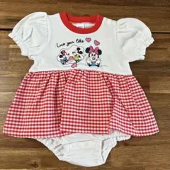 バースデイ ミッキー ミニー ワンピース 70センチ