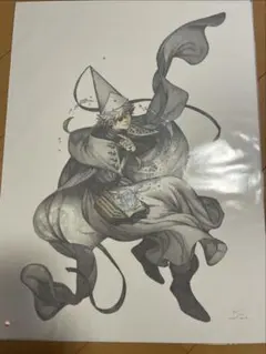 白浜鴎 とんがり帽子のアトリエ 原画展 描き下ろしアートグラフ 直筆
