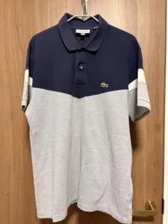LACOSTE ポロシャツ ネイビー/グレー