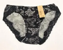 【早い者勝ち】aimerfeel ショーツ M ブラック ペイズリー柄