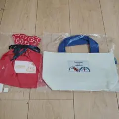 サンリオ　新品未開封　ドラえもん✖ハローキティー　トートバッグ　巾着