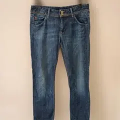 ハドソン スキニー デニム 30 濃紺 綿 美脚 ストレッチ 通勤 高級 希少のサムネイル
